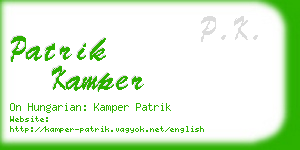 patrik kamper business card